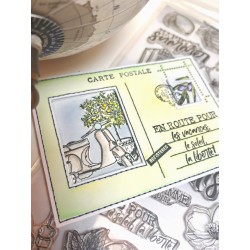 BESP21 Carte postale beige...