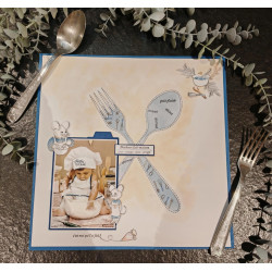 Page brodée sur papier aquarelle besp03 a table Brode en scrap scrapbooking