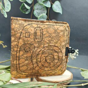 Structure d'album polaroid liège foncé pailleté