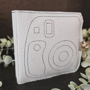 Structure d'album Polaroïd skaï gris clair granuleux