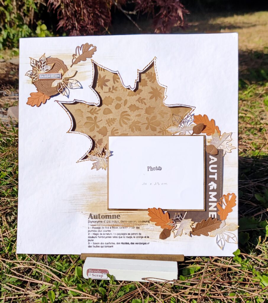 Page Aquarelle brodée - Automne